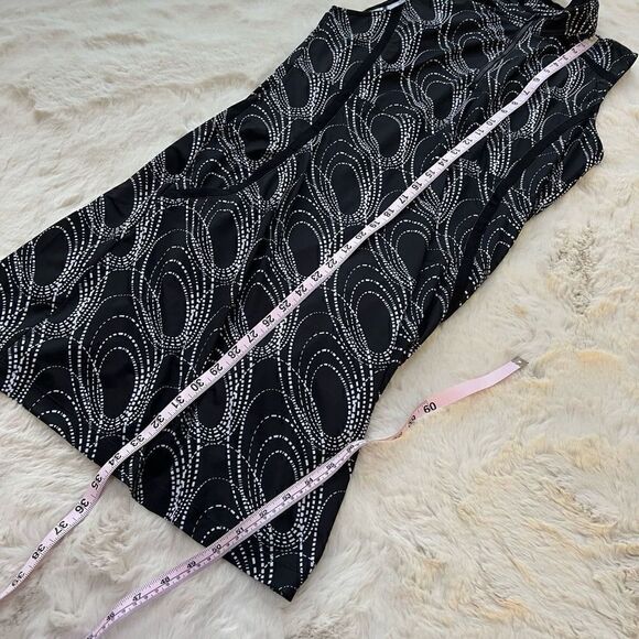 EP New York Golf Tennis Sleeveless Athletic Dress Black White Pattern M - Picture 11 of 12